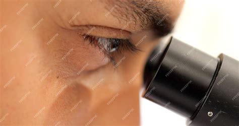 premium photo eye  professional male scientist