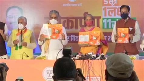 Bihar election 2020: BJP manifesto promises 19 lakh jobs, free Covid ...