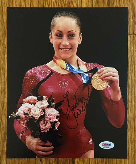 Jordyn Wieber Signed 8x10 Photo Autograph PSA/DNA Sticker ONLY Olympic