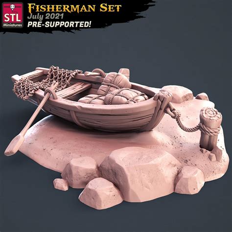 The Fishermen by STL Miniatures - 3D DnD Pathfinder Tabletop Miniatures ...