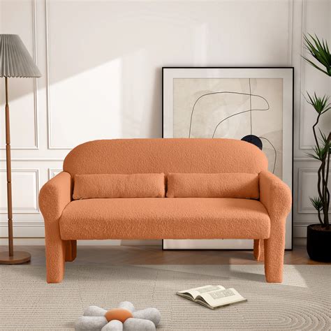 Ivy Bronx Leonette 56.2'' Round Arms Loveseat CAL117 Compliant Loveseat