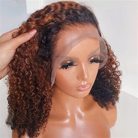 ANA Wig // Lace Frontal Wig 13x6 Chocolate Shaded Kinky - Etsy