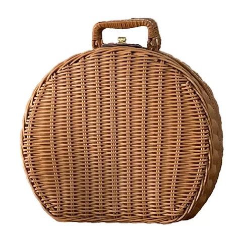 Wicker Picnic Basket With Lid | The Wicker Home®