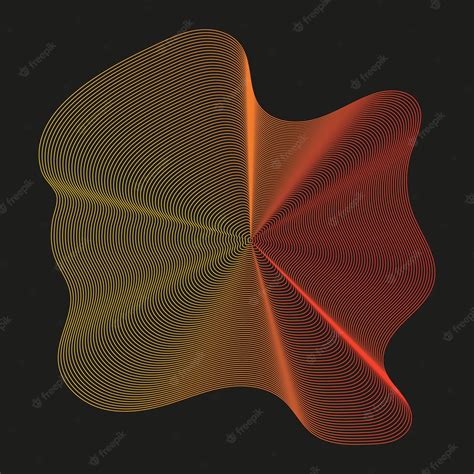 Premium Vector | Abstract lines art