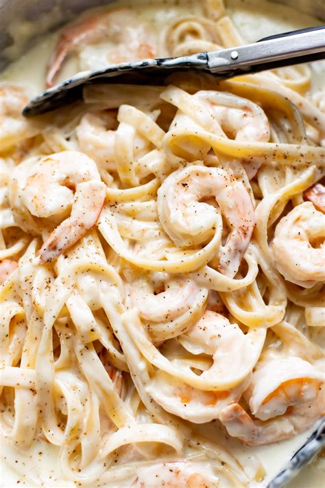 Recipe of Shrimp Pasta Recipes Alfredo