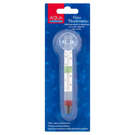 Aqua Culture Aquarium Glass Thermometer - Walmart.com