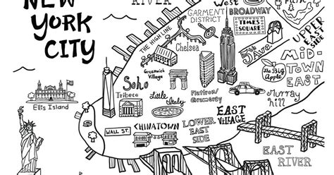 Claire Lordon Design: New York City Map Illustration and Wall Decal