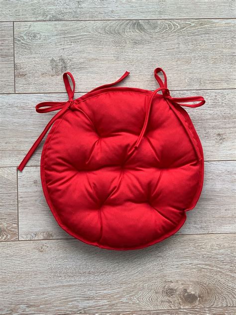 Chair Cushions With Ties/ Round Chair Seat Cushion/chair Pad With Ties ...