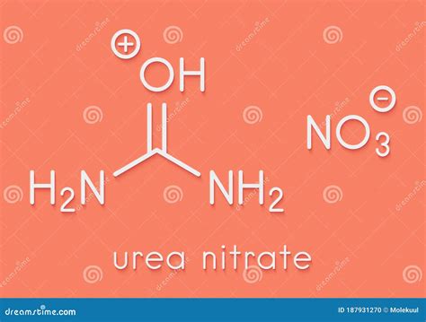 Urea Nitrate High Explosive Molecule. Prepared by Reacting Urea with ...