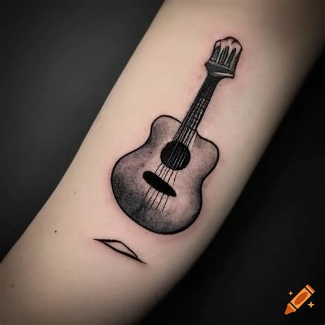 Acoustic Guitar Tattoo Designs