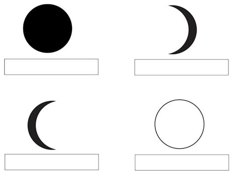 Fases Da Lua Para Criancas Para Imprimir