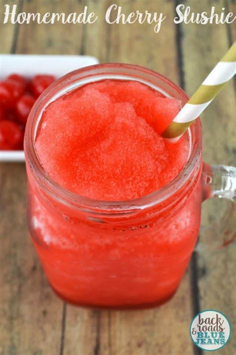 homemade cherry slushie