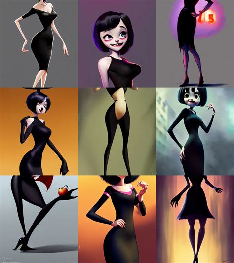 attractive Mavis from Hotel Transylvania, hourglass | Stable Diffusion