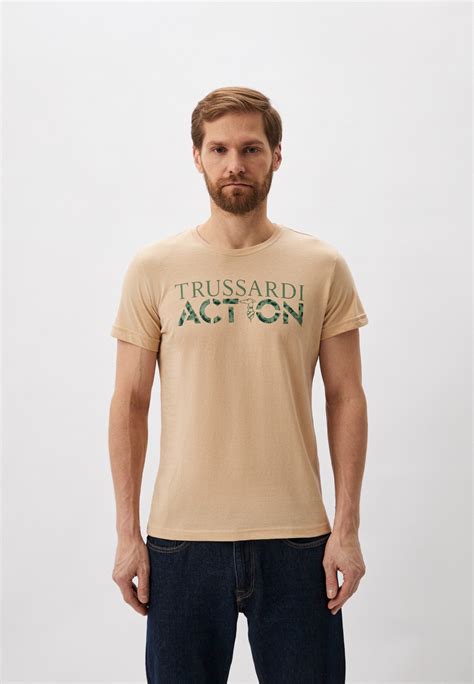 Футболка Trussardi Action, цвет: бежевый, RTLACX809001 — купить в ...