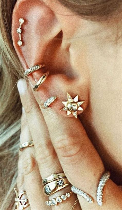 Steal These 30 Ear Piercing Ideas | Ear jewelry, Gorgeous jewelry, Ear ...