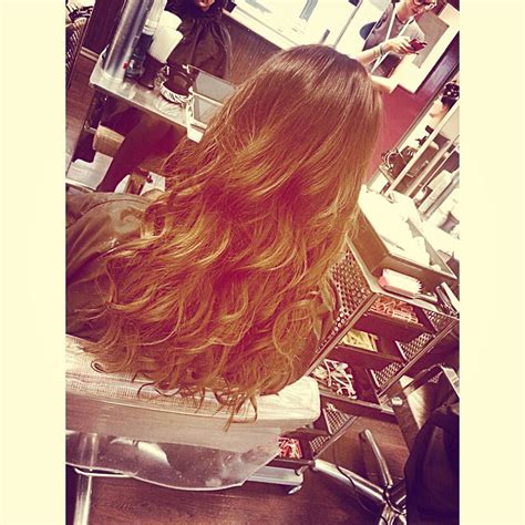 Curls by heated rollers