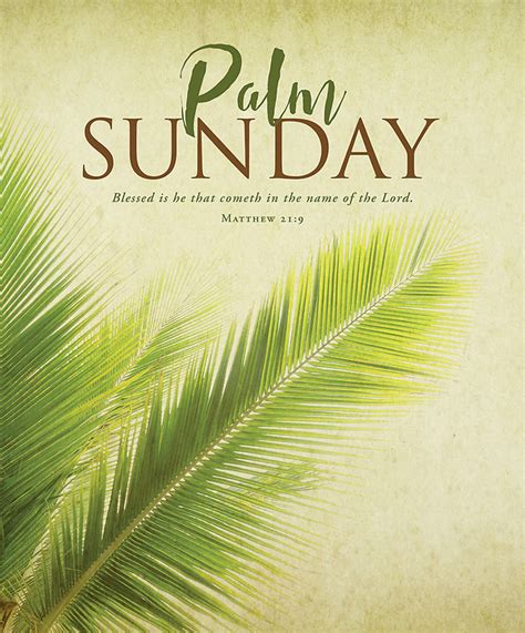 Blessed is He Palm Sunday Legal Size Bulletin - Pa | Cokesbury