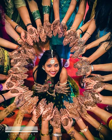 mehndi bride maids indian wedding photography poses indian wedding