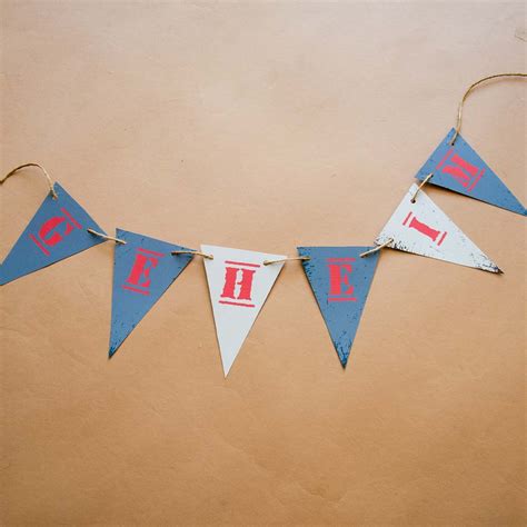 Wimpelketten basteln - Druckvorlagen zum Download - AUSGEFUXT