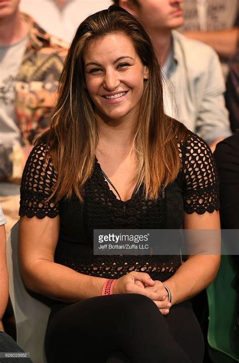 Former UFC women's bantamweight champion Miesha Tate attends the UFC ...