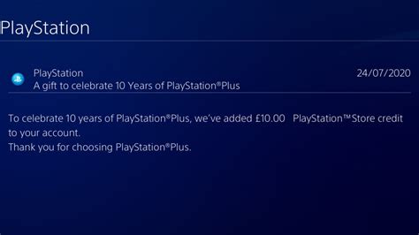 Free PS Store Credit Was Sent to a Small Number of PS Plus Subscribers ...