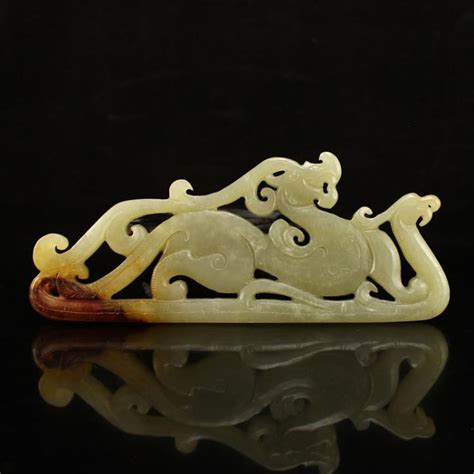 Sold Price: Vintage Chinese Hetian Jade Dragon Phoenix Statue ...