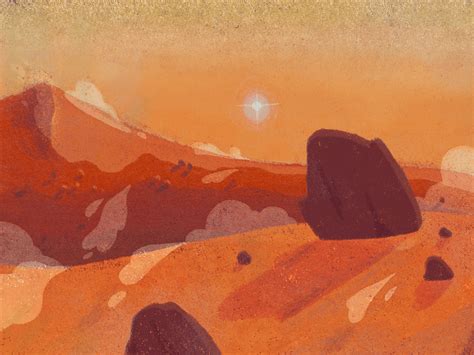 mars landscape on Behance