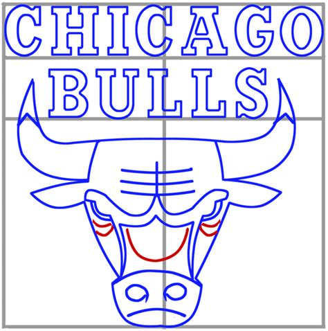 how to draw the bulls sign