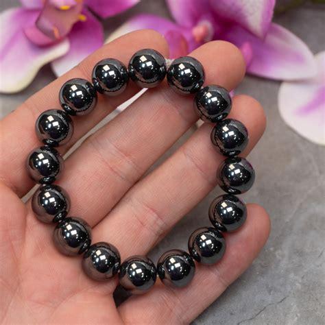 Hematite 14mm Bracelet - The Crystal Council