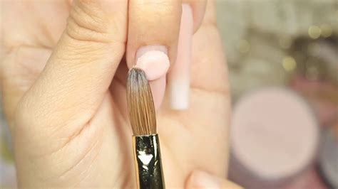 Uñas BLANCAS con ROSA Largas con Brillos - YouTube