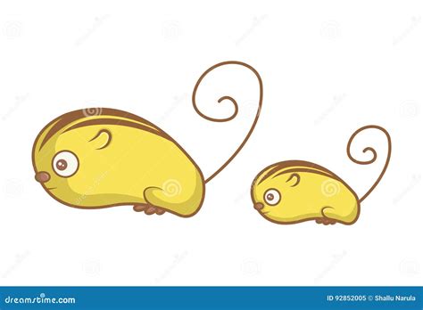 Cute Rat stock illustration. Illustration of isolated - 92852005