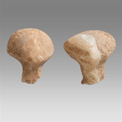 Sold at Auction: Ancient Anatolian Kilia Idol Marble heads Bronze Age ...