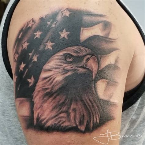 American Eagle Flag Tattoo