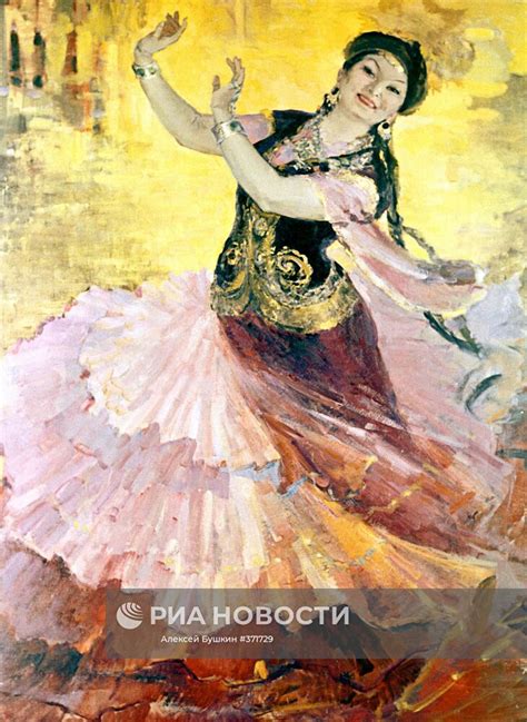 Картина Г.Исмаиловой "Казахский вальс". | РИА Новости Медиабанк