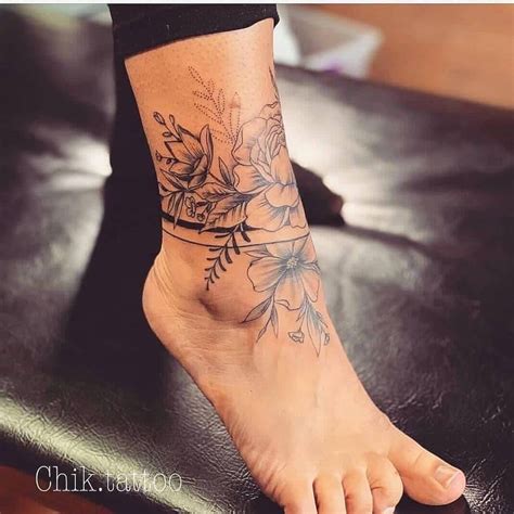 Pin by Evelin on andere Tattoos | Ankle tattoos for women, Anklet ...