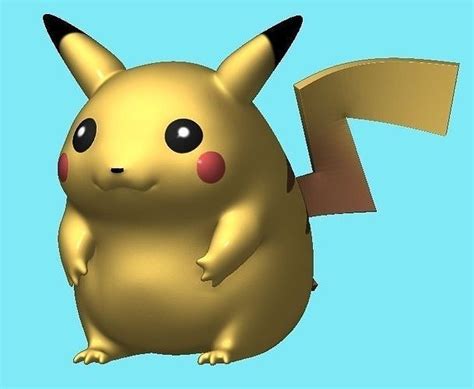 Pikachu 1996 3D model 3D printable | CGTrader