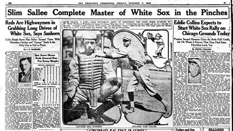 Reliving the infamous 1919 World Series through newspaper clippings