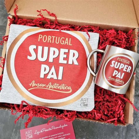 Sugestão De Presente Pai - Conjunto T-shirt e Caneca Aço Inox - Super Pai (Sugestão Presente - Di
