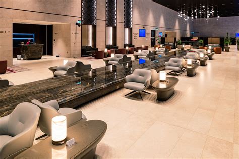 qatar airways reveals  al mourjan business class lounge  doha