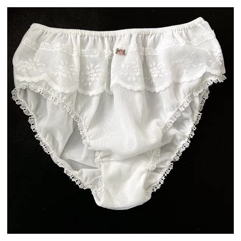 White Vintage Panties by St. Michael. Ruffled Retro Pants. - Etsy