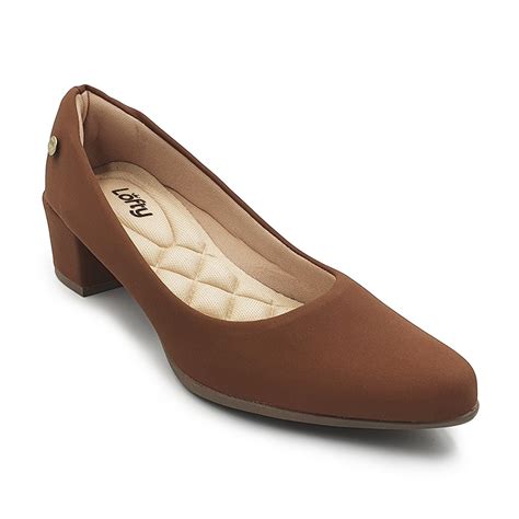 Scarpin Confort Salto Baixo - Sapato Scarpin Feminino, Macio, Confort, Salto Baixo, Nobuck - Lofty ...