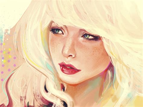 Картинки нарисованных девушек