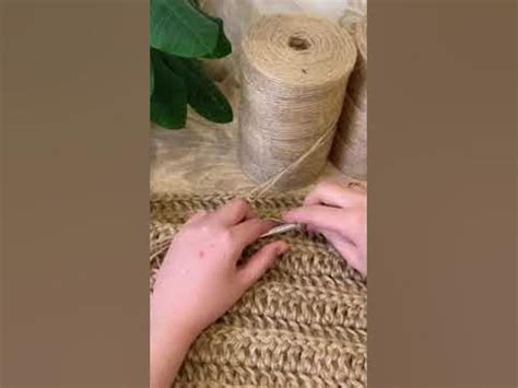 Узор для ковра из джута | Original handmade jute carpet pattern - YouTube