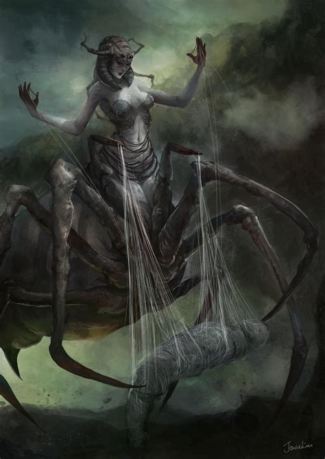 Arachne the Weaver Queen by JowieLimArt on DeviantArt