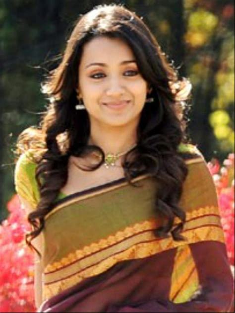 Trisha in black saree stills2 Beautiful Indian Actress Cute Photos ...
