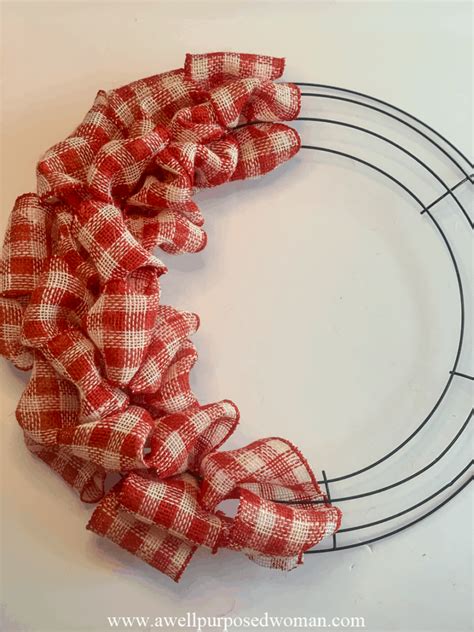 How to make a Ribbon Wreath the Easy Way - A Well Purposed Woman | Easy ...