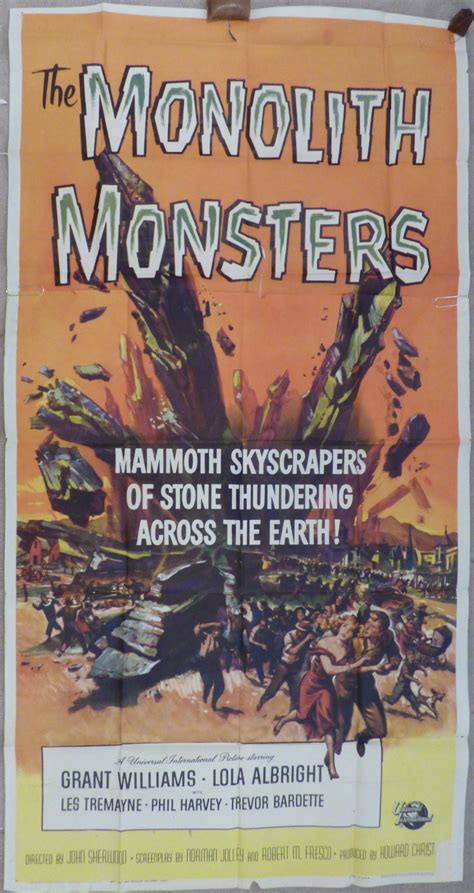 MONOLITH MONSTERS, Original Creature Feature Movie Poster - Original Vintage Movie Posters