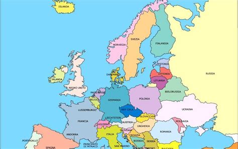 Cartina Europa Stati | Cartina