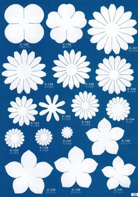 Шаблоны для цветов из фоамирана Paper Flowers Craft, Giant Paper ...
