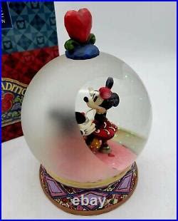 Jim Shore Disney Snow Globe Figurine Minnie and Mickey Mouse Sunday ...